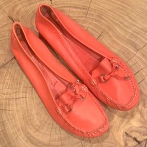 ZARA kitten heel loafers salmon pink 40